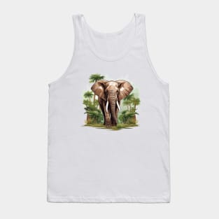 I Love Elephants Tank Top